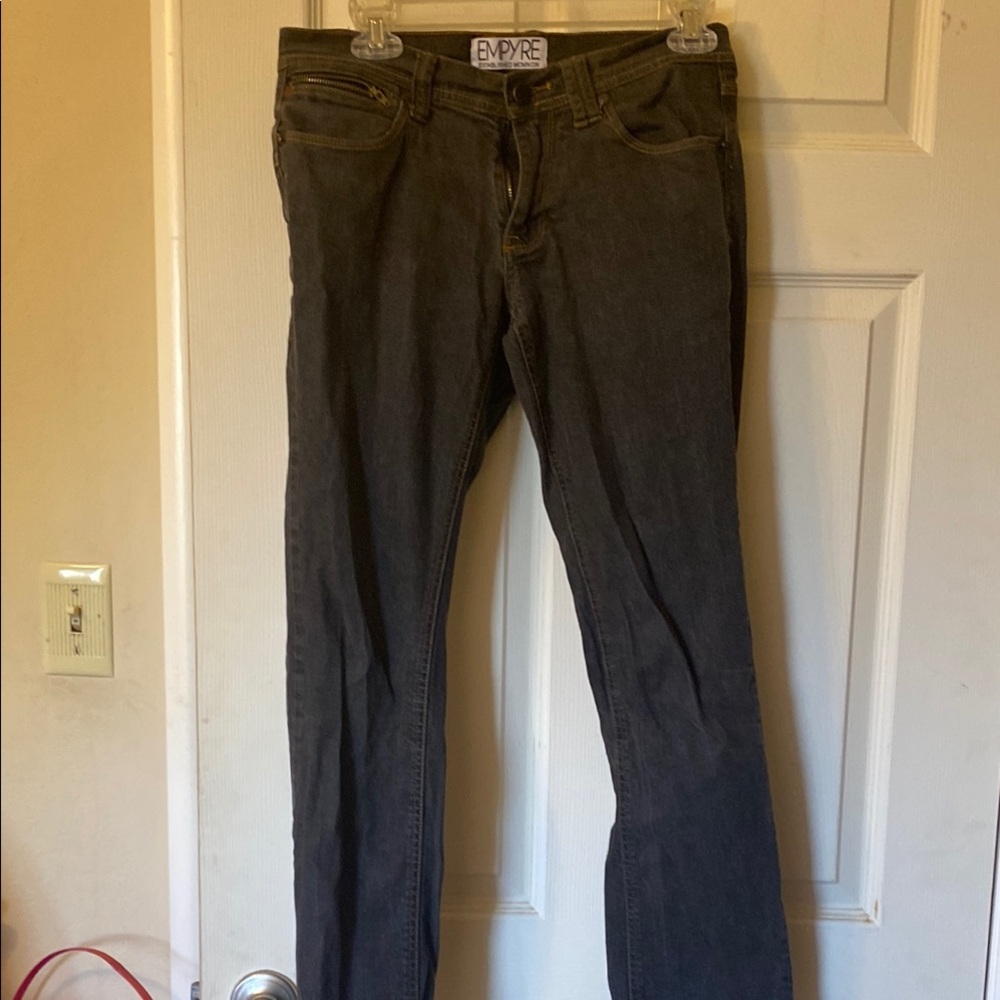Empyre Men's Dark Gray Slim Jeans
